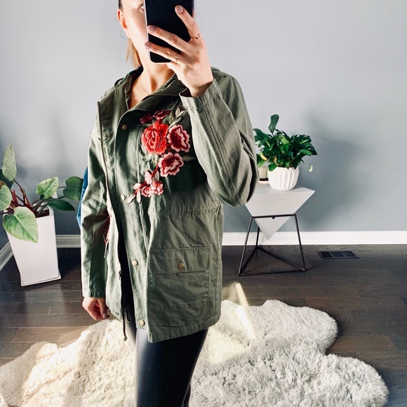 🏷Sale Utility floral patch jacket - Picture 2 of 5